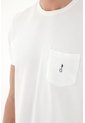 Tennis Camiseta Con Bolsillo Delantero Blanca Para Hombre de Tennis