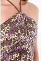 Tennis Camisa Crop Con Lentejuelas Café Para Mujer de Tennis