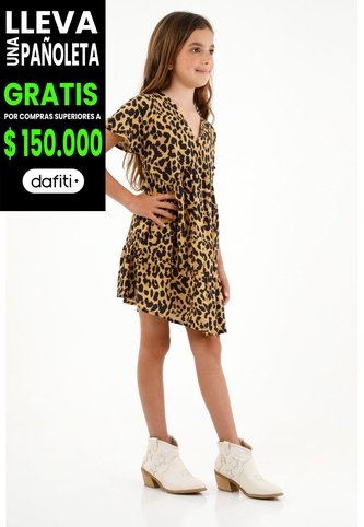 Vestido Con Aberturas Para Niña Tennis