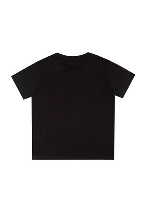 Tennis Camiseta Manga Corta Estampada Negra Para Mujer