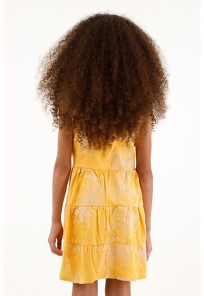 Vestido Amarillo Con Boleros Para Niña