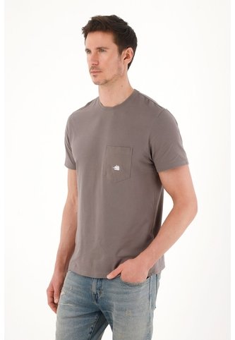 Tennis Camiseta En Tela Piqué Gris Para Hombre Tennis