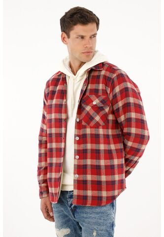 Camisa A Cuadros Con Forro En Ovejero Para Hombre Tennis