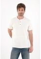 Tennis Camiseta Cuello Neru Con Botones Crudo Para Hombre de Tennis
