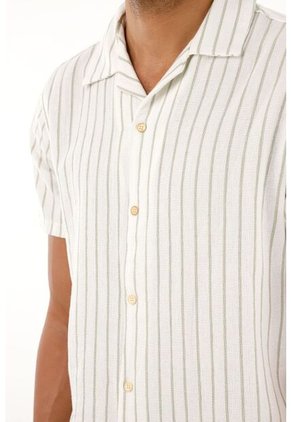 Camisa Con Diseño A Rayas Verde Para Hombre