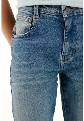 Jean Recto Tiro Medio Azul Para Niño