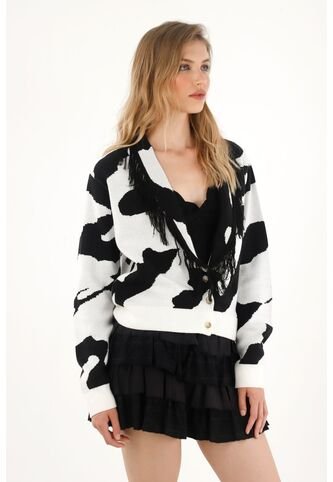 Tennis Buzo De Animal Print Con Flecos Para Mujer Tennis