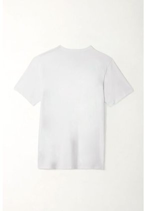 Tennis Camiseta Cuello Redondo Blanca Para Hombre