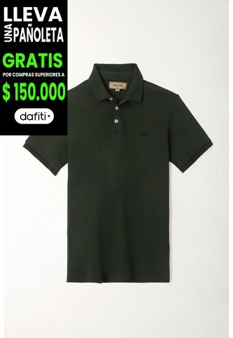 Tennis Polo Verde Cuello Tejido Para Hombre Tennis