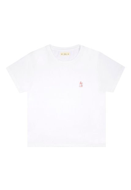 Camiseta Blanca Manga Corta Para Mujer