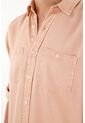 Camisa Manga Larga Rosada Con Teñido Overdye Para Hombre de Tennis