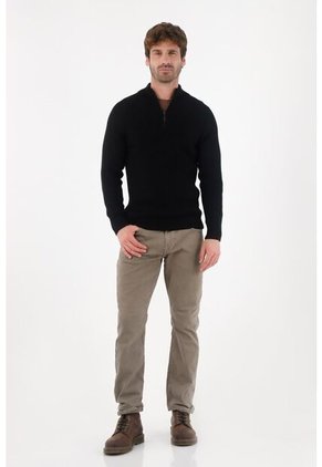 Tennis Buzo De Cuello Alto Negro Para Hombre