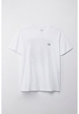Tennis Camiseta Manga Corta Estampada Blanca Para Hombre Tennis