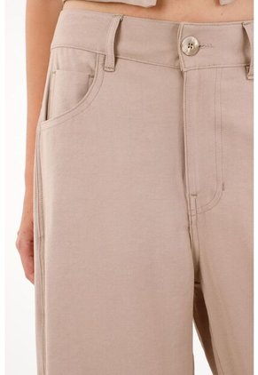 Tennis Pantalón Horseshoe De Tela Con Caída Crudo Para Mujer