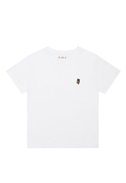 Camiseta Blanca Con Estampado Para Mujer