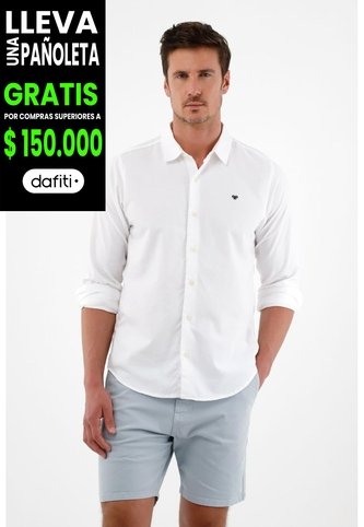 Tennis Camisa Blanca Manga Larga Para Hombre Tennis