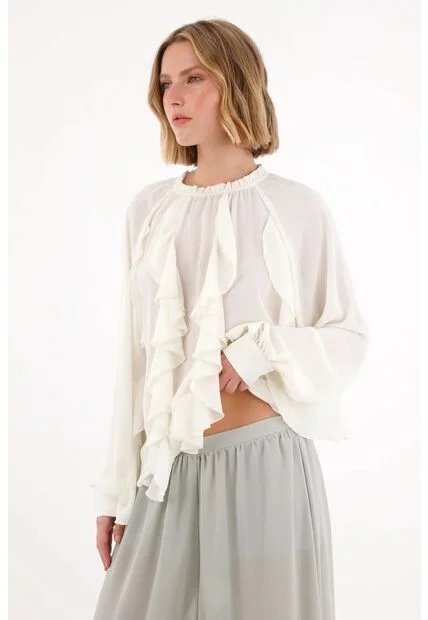 Tennis Camisa Con Diseño De Boleros Crudo Para Mujer