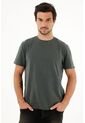 Camiseta Básica Manga Corta Verde Para Hombre de Tennis
