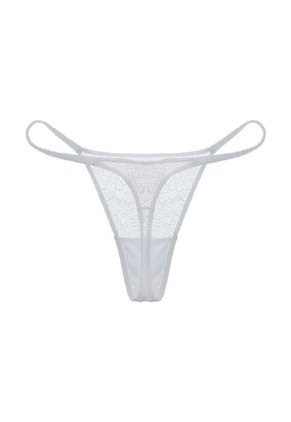 Tennis Panty Tipo Tanga En Encaje Blanco Para Mujer