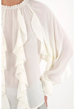 Tennis Camisa Con Diseño De Boleros Crudo Para Mujer