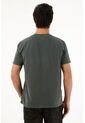 Camiseta Básica Manga Corta Verde Para Hombre de Tennis