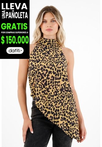 Tennis Camisa Con Diseño De Animal Print Para Mujer Tennis