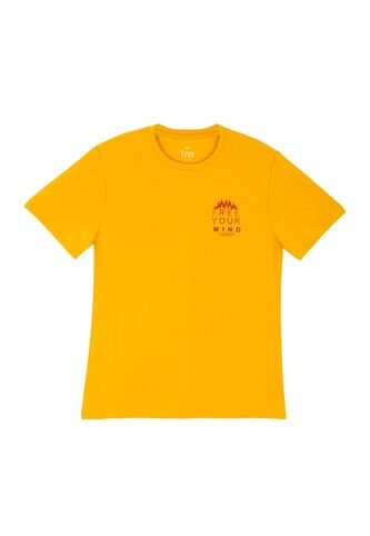 Tennis Camiseta Amarilla Manga Corta Para Hombre Tennis