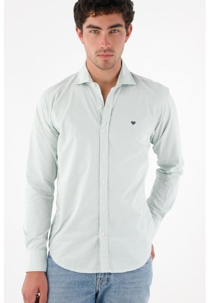 Tennis Camisa Clásica Con Raqueta Con Acabado Mate Para Hombre