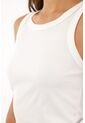 Tennis Camiseta Blanca Manga Sisa Para Mujer de Tennis