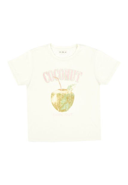 Camiseta Con Estampado De Coco Para Mujer