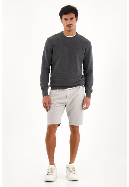 Tennis Buzo Tejido Gris Diseño Cerrado Para Hombre