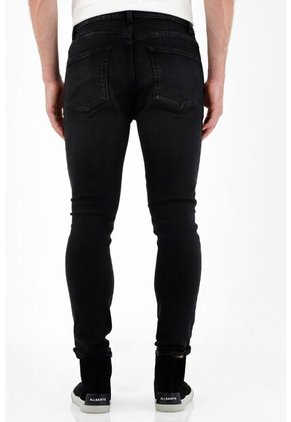 Jean Super Skinny Negro Para Hombre