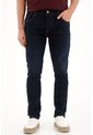 Tennis Jean Skinny Tono Oscuro Azul Con Caída Natural Para Hombre de Tennis