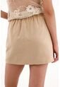 Falda Corta Crudo En Apariencia Lino Para Mujer de Tennis