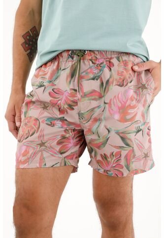 Pantaloneta De Baño Con Estampado Marino Para Hombre Tennis