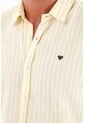 Camisa Amarilla Cuello Clásico Para Hombre de Tennis