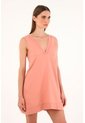 Tennis Vestido Naranja Corto Silueta Tipo A Para Mujer de Tennis