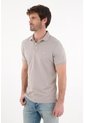 Tennis Polo Slim Fit Gris Licra Para Hombre de Tennis