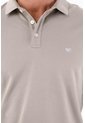 Tennis Polo Slim Fit Gris Licra Para Hombre de Tennis