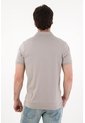 Tennis Polo Slim Fit Gris Licra Para Hombre de Tennis