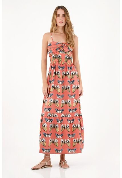 Tennis Vestido Largo Estampado Para Mujer