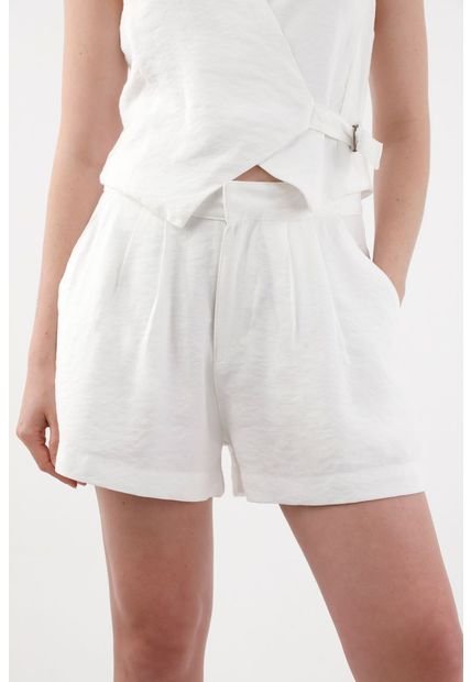Short Tipo Sastre Crudo Para Mujer