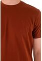 Camiseta Manga Corta En 100% Algodón Café Para Hombre de Tennis