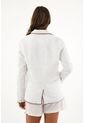 Tennis Abrigo Blanco Tipo Blazer En Lino Para Mujer de Tennis