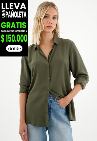 Tennis Camisa Manga Larga Verde Para Mujer Tennis