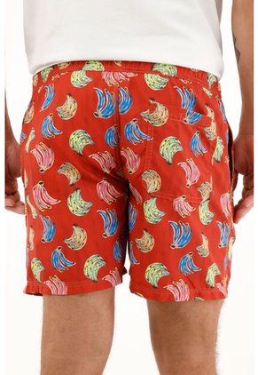 Tennis Pantaloneta De Baño Con Estampado De Bananas Para Hombre