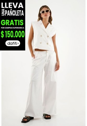Tennis Chaleco Blanco Tipo Sastre Para Mujer Tennis
