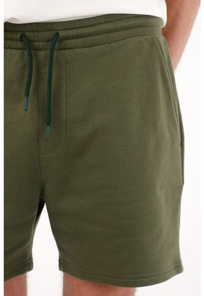 Tennis Bermuda En Tejido De Punto Verde Para Hombre