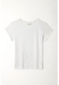 Tennis Camiseta Manga Corta Blanca Para Mujer de Tennis