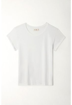 Tennis Camiseta Manga Corta Blanca Para Mujer